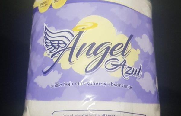 Papel Higienico Rollo Standard Angel Azul doble hoja 30 metros